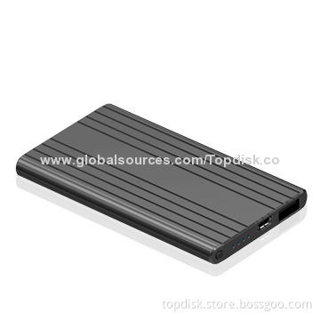 Thin ,Fit Power Bank external charger for Mobile Phones with 3000mAh Capacity and dual USB port